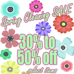 spring cleaning sale flyer icon