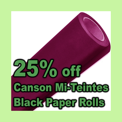 Canson Mi-Teintes black roll spring arrival sale