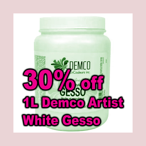 Demco 1L artist gesso spring cleaning sale