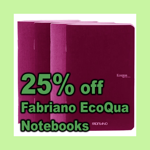 Fabriano EcoQua notebooks spring cleaning sale