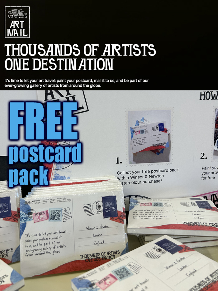 Winsor & Newton Art Mail Free Postcard Promotion