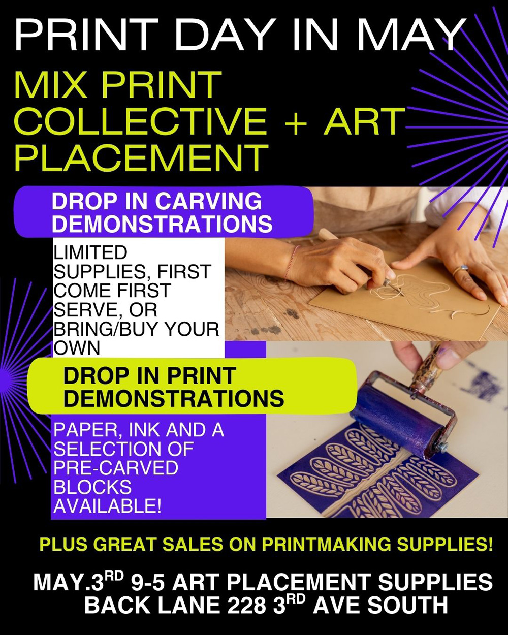 Make a Print Day poster 2025