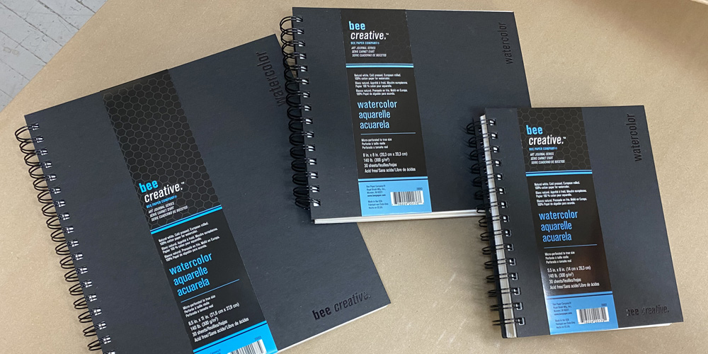 bee creative watercolor art journals