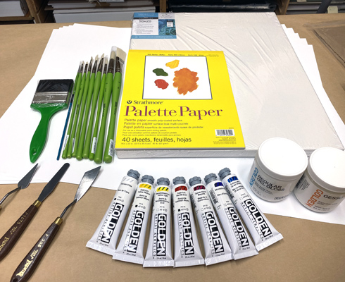 Jasmin Fookes painting supplies - high price option - GOLDEN