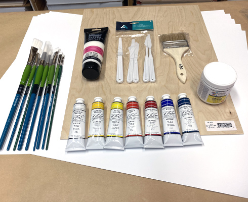 Jasmin Fookes painting supplies - mid-range price M.Graham