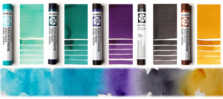 daniel smith extra fine watercolor stick aquatic landscape set