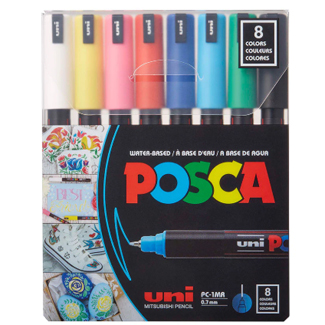 POSCA 1mr basic 8 color set