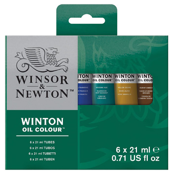 winton oil color set of 6